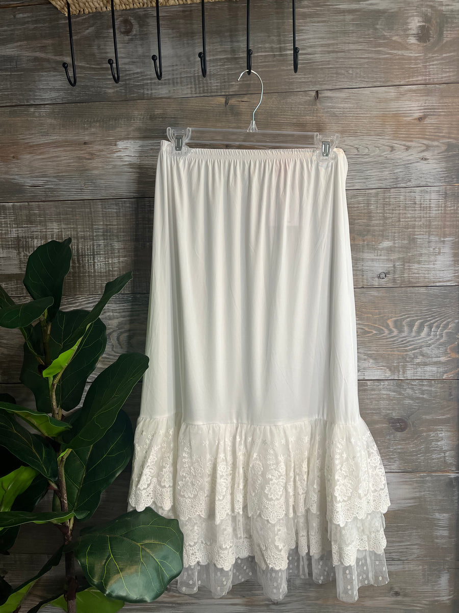 Ruffled Skirt Extender  Blessed Bliss Boutique