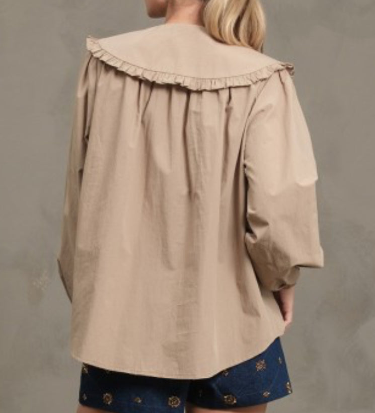 Oversized Collar Blouse