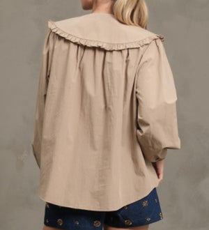 Oversized Collar Blouse