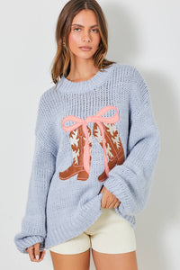 Boots & Bows Sweater