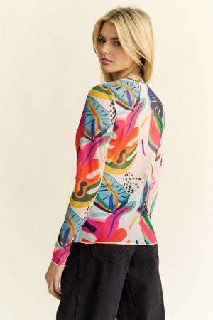 Hot Tropics Mesh Top