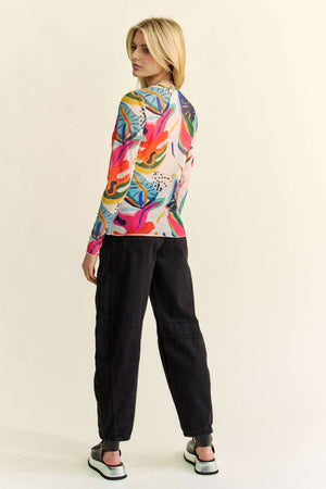Hot Tropics Mesh Top