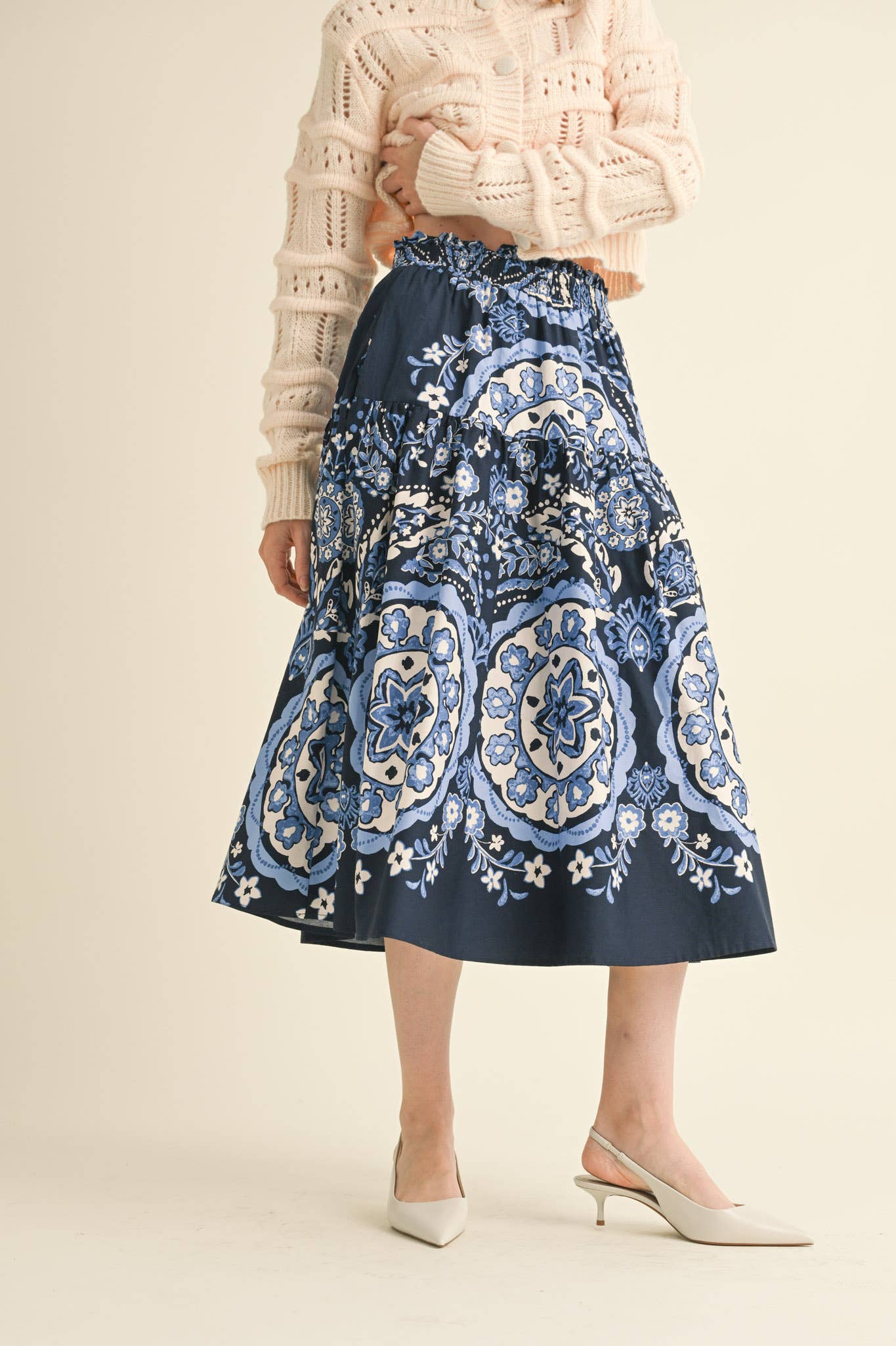 Blue Medallion Skirt