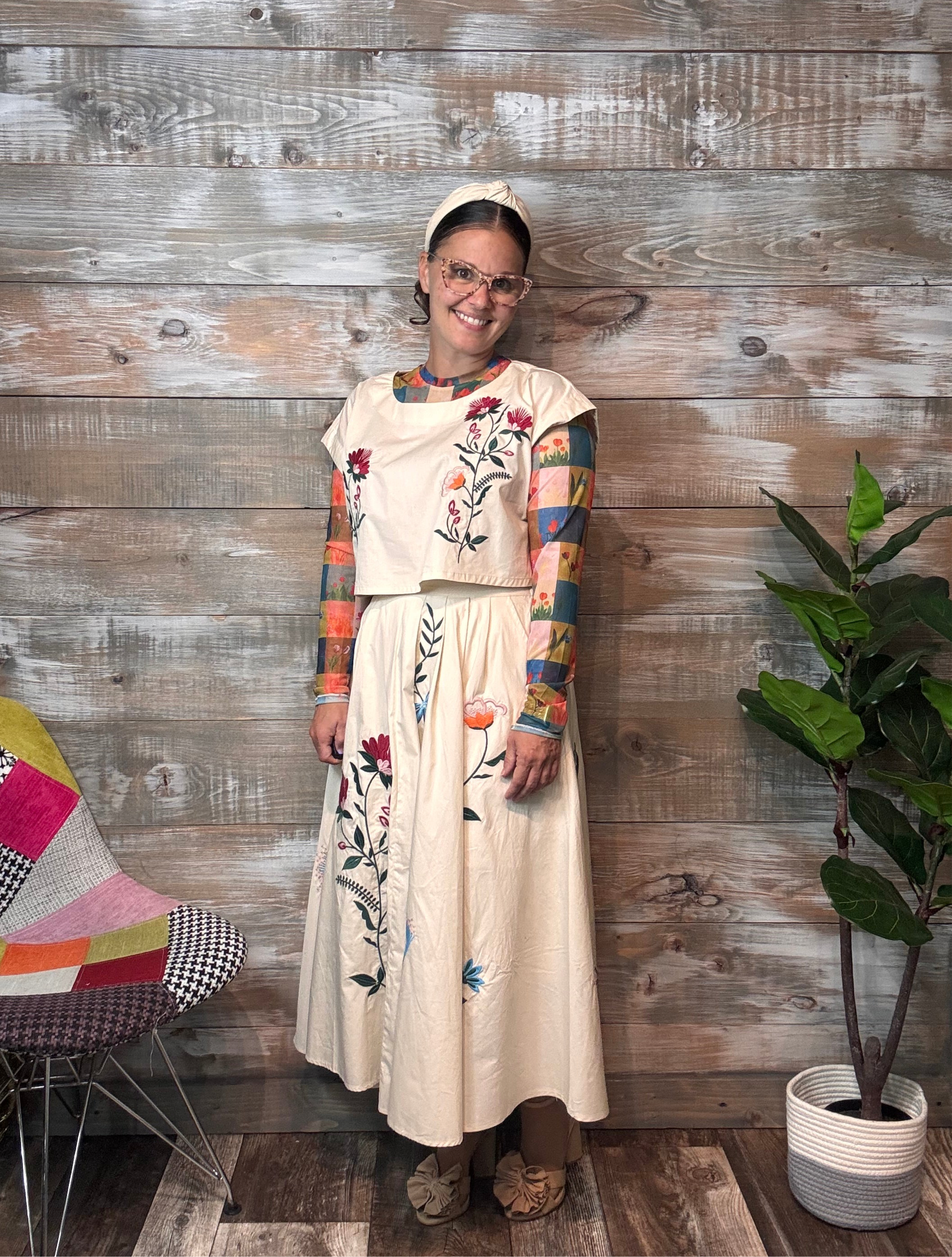 The Flower Garden Skirt & Top Set
