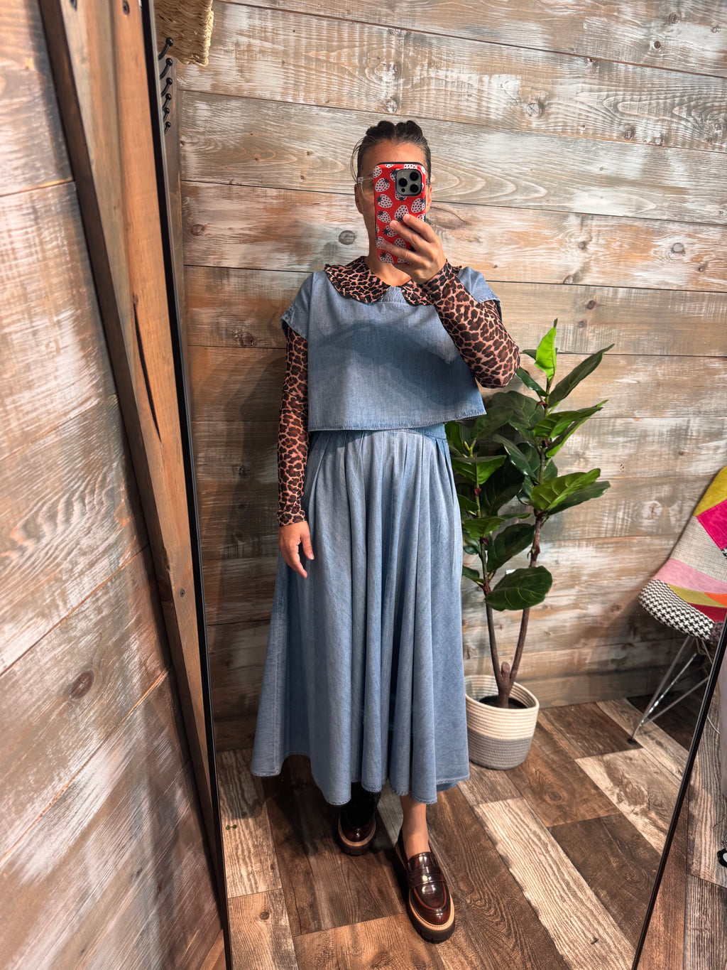 The Denim Darling Skirt & Top Set