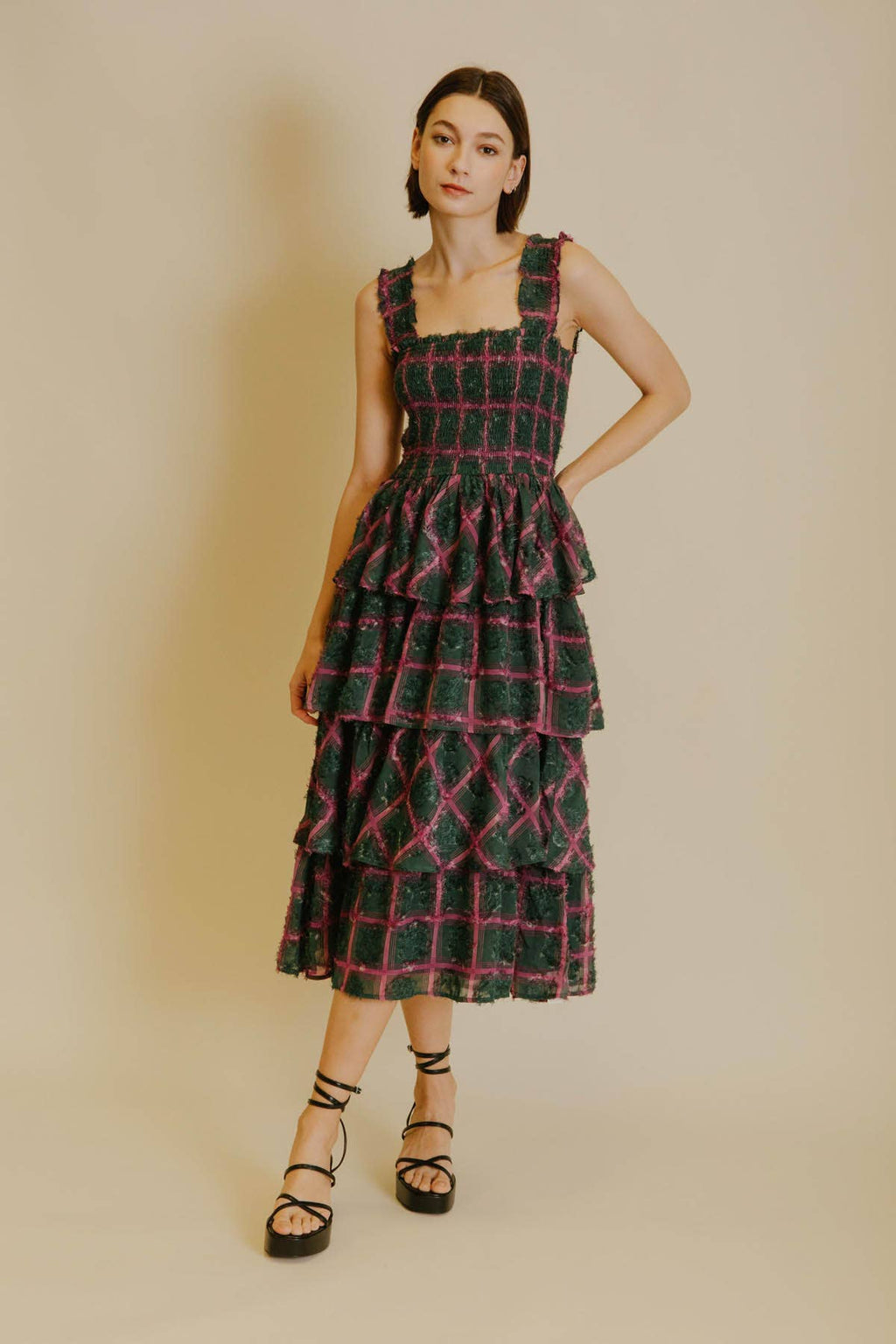 Poignant Plaid Dress