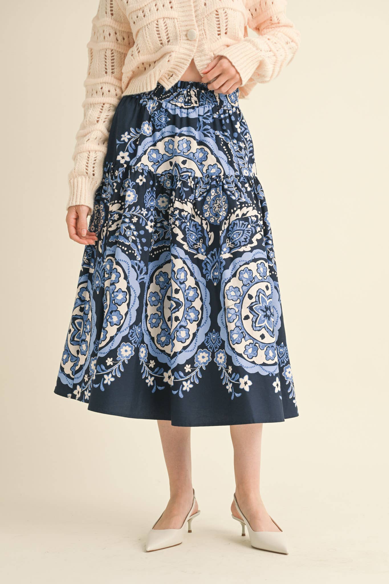 Blue Medallion Skirt