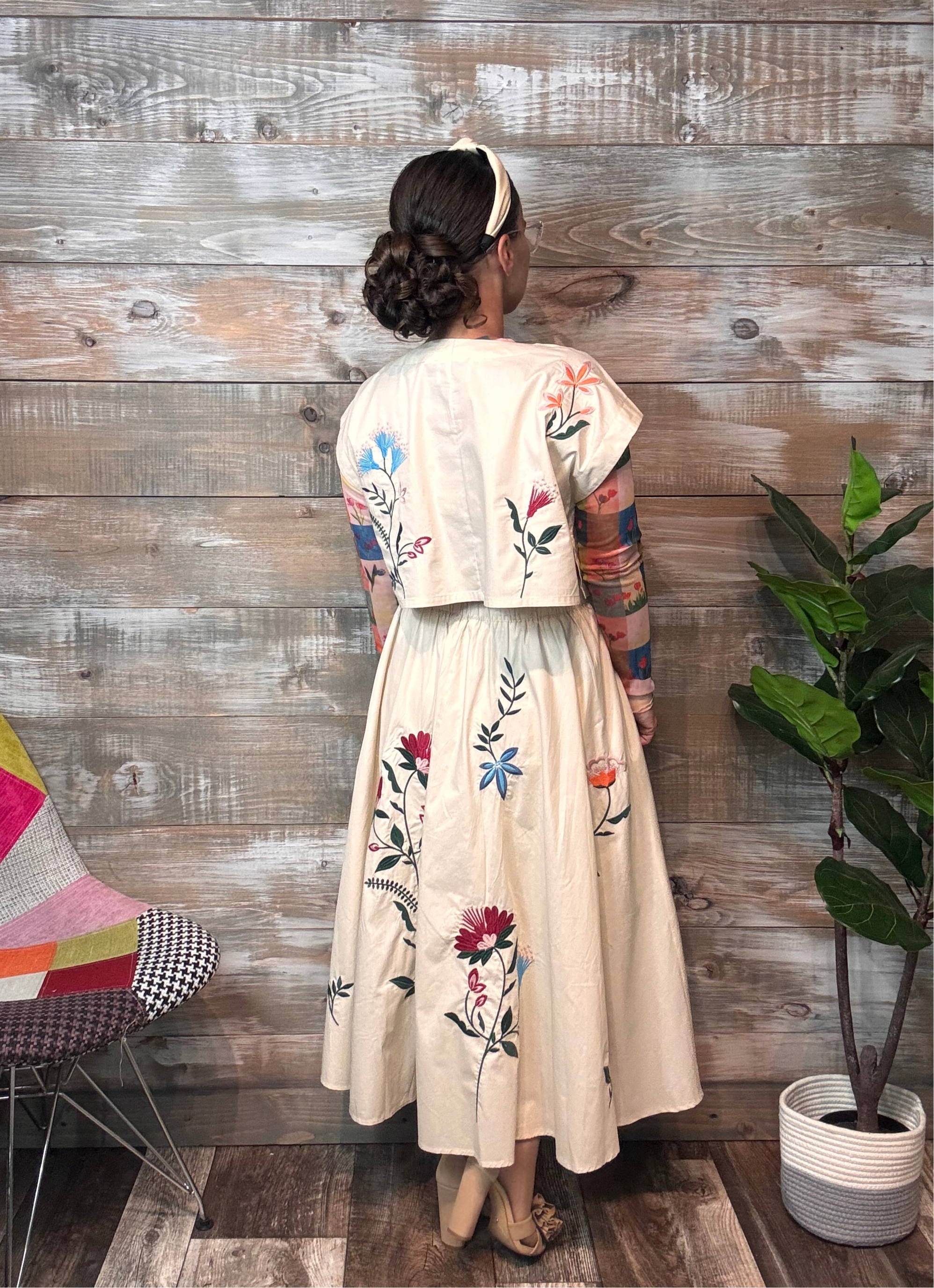 The Flower Garden Skirt & Top Set