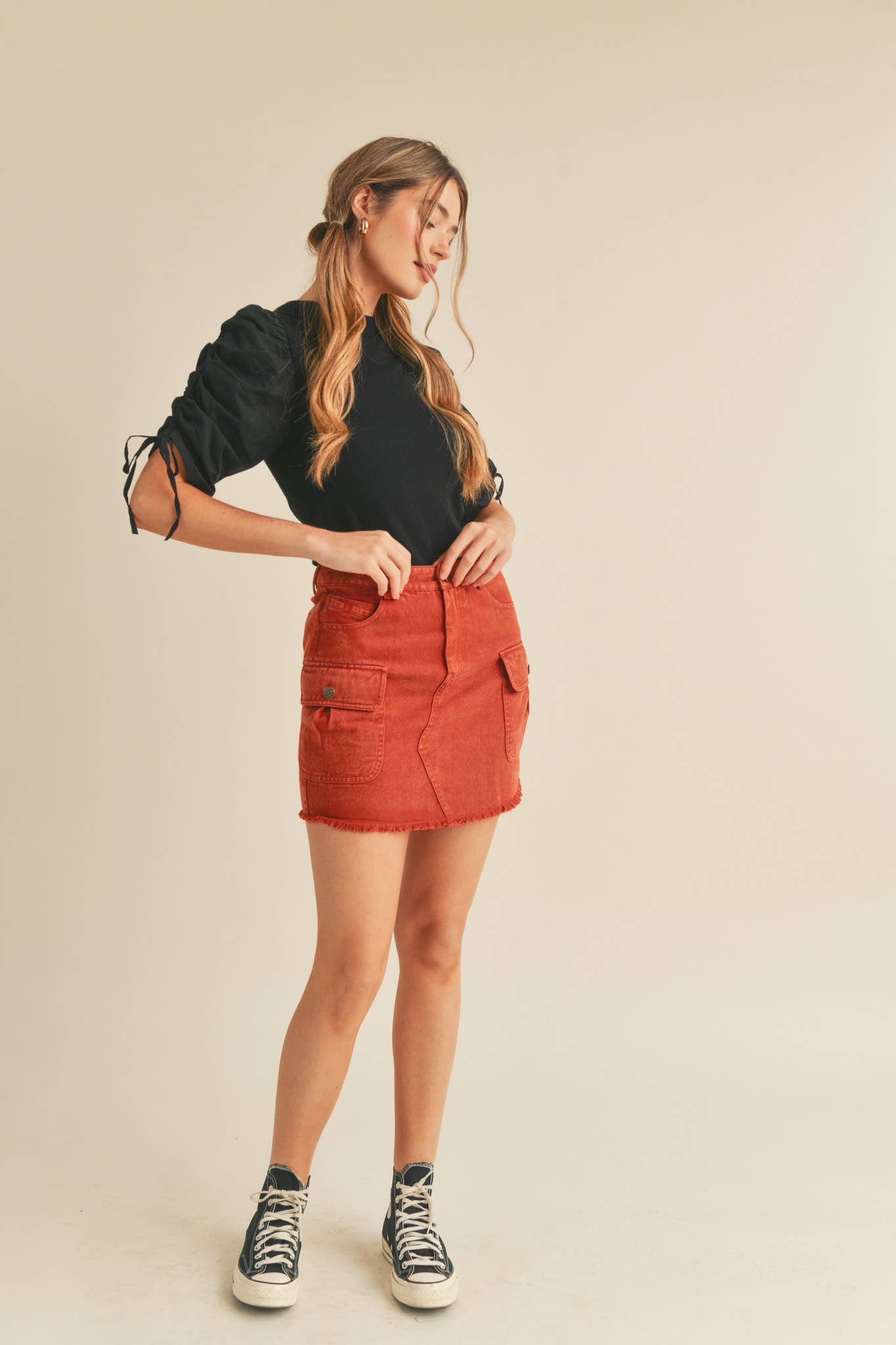 The Ruched Sleeve Rita Top