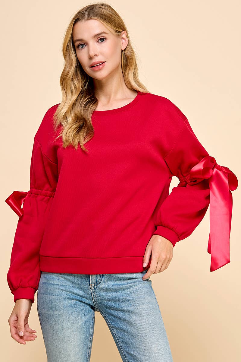 Red Ribbon Sweatshirt