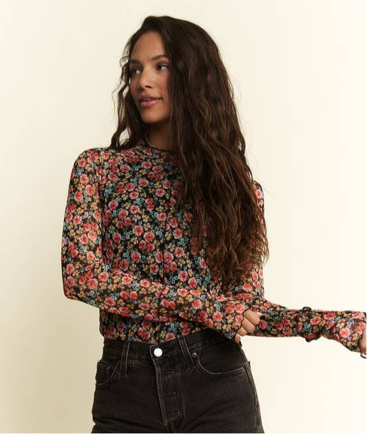 Fab Floral Mesh Top