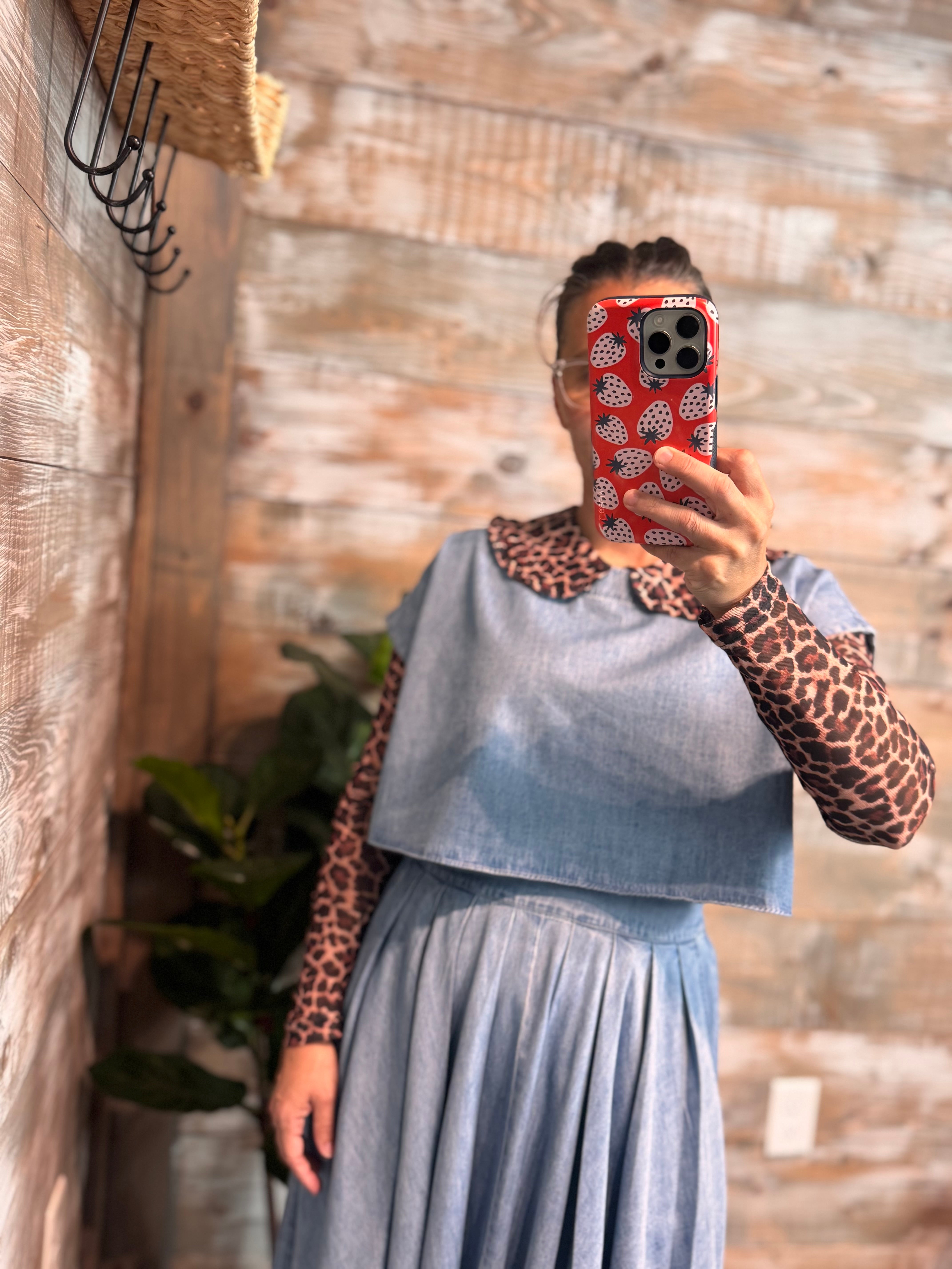 The Denim Darling Skirt & Top Set