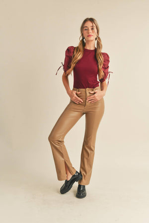 The Ruched Sleeve Rita Top