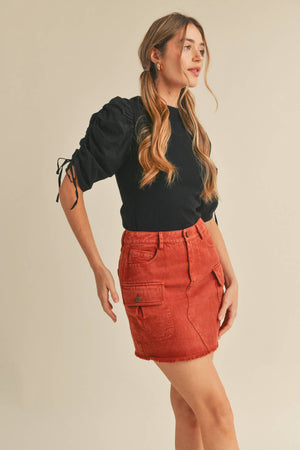 The Ruched Sleeve Rita Top
