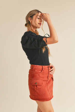 The Ruched Sleeve Rita Top