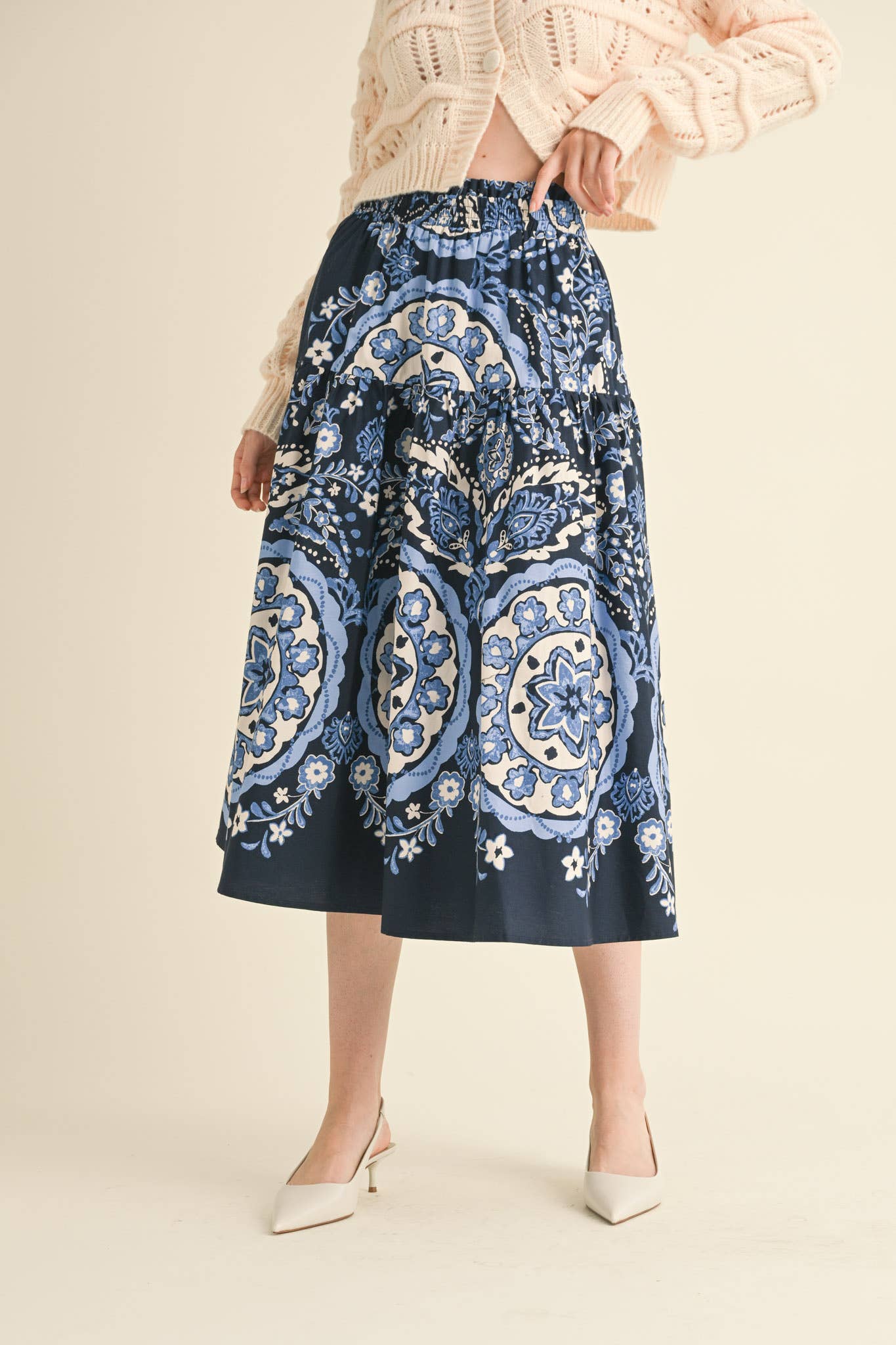 Blue Medallion Skirt