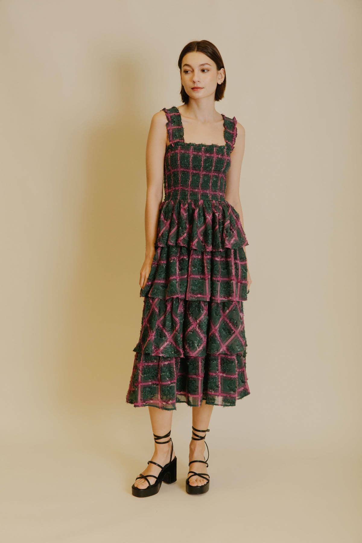 Poignant Plaid Dress