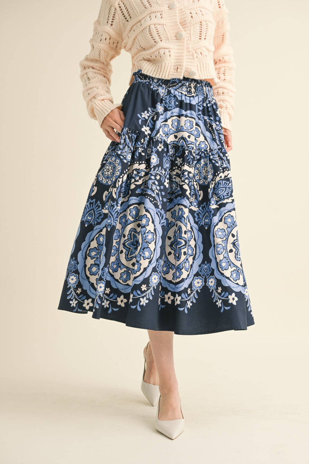 Blue Medallion Skirt