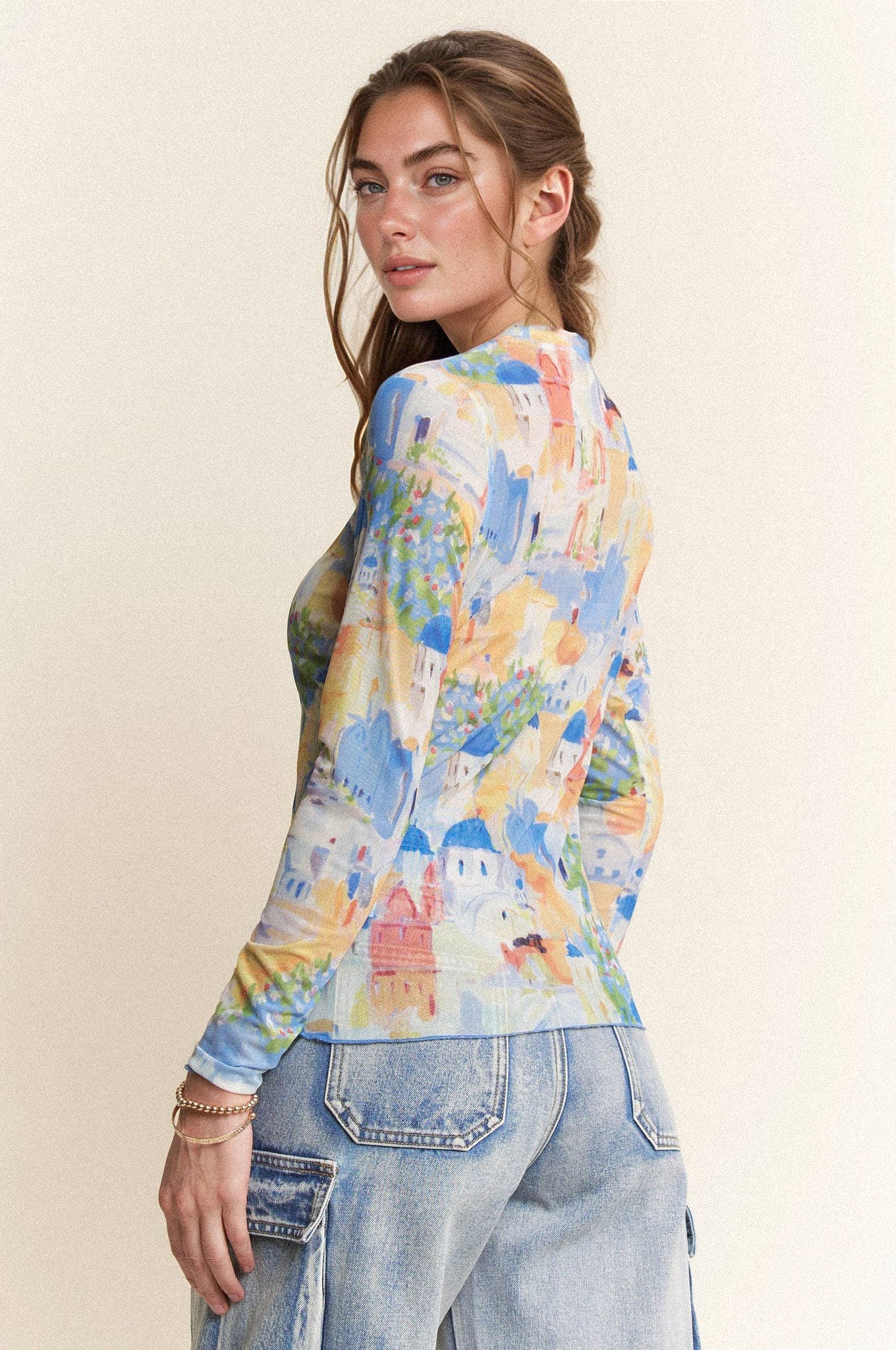 Little Houses Mesh Top