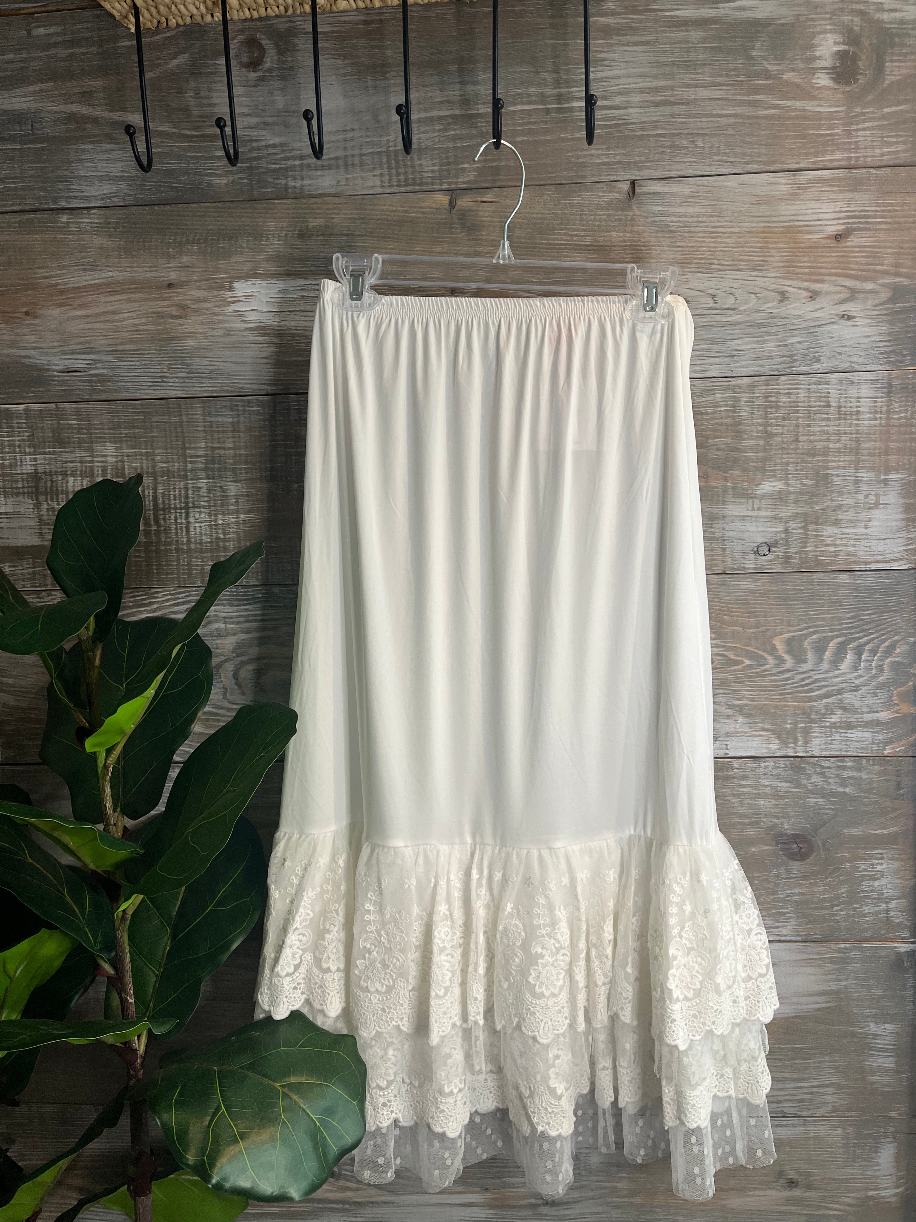 dress extender half slip Ruffled Skirt Extender – Blessed Bliss Boutique