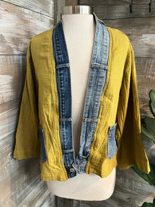 Jean Mix Up Cardigan