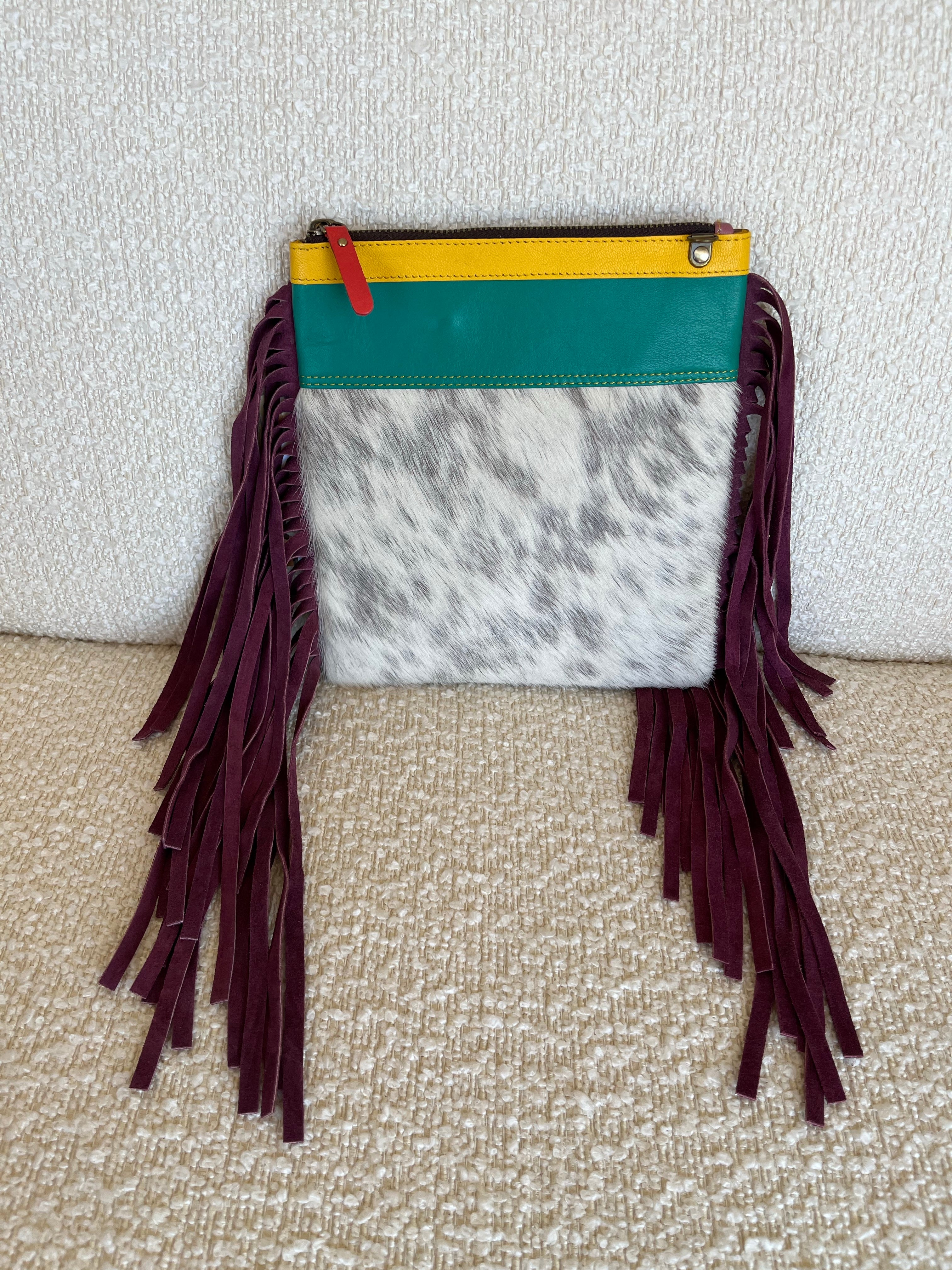 Stevie Fringe Recycled Leather Crossbody Purse – Style & Heart, Inc.