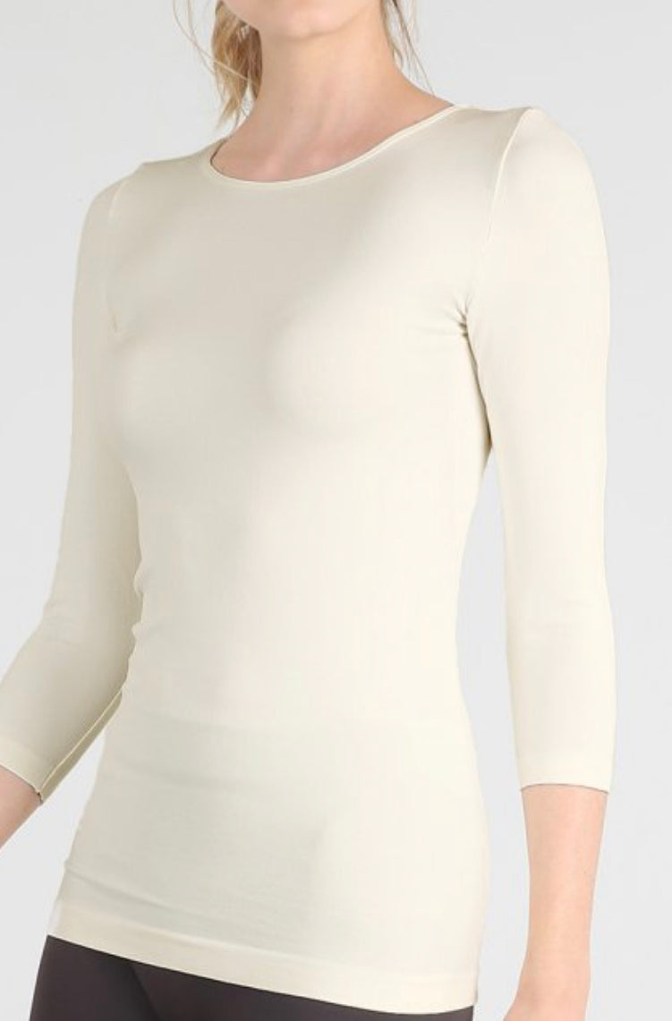 Seamless 3/4 Sleeve Undershirts – Blessed Bliss Boutique